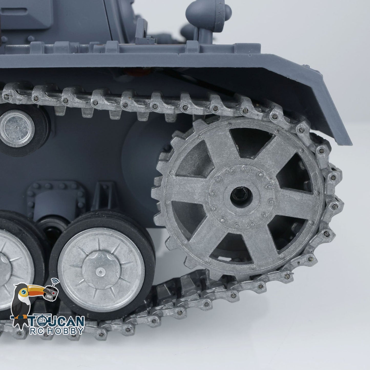 Henglong 1/16 TK7.0 Promotion 3859 German Panzer IV F2 RTR RC Tank IR BB 360 Degrees Turret Smoke Metal Barrel Tracks Sprockets Idlers Road Wheels Gearbox
