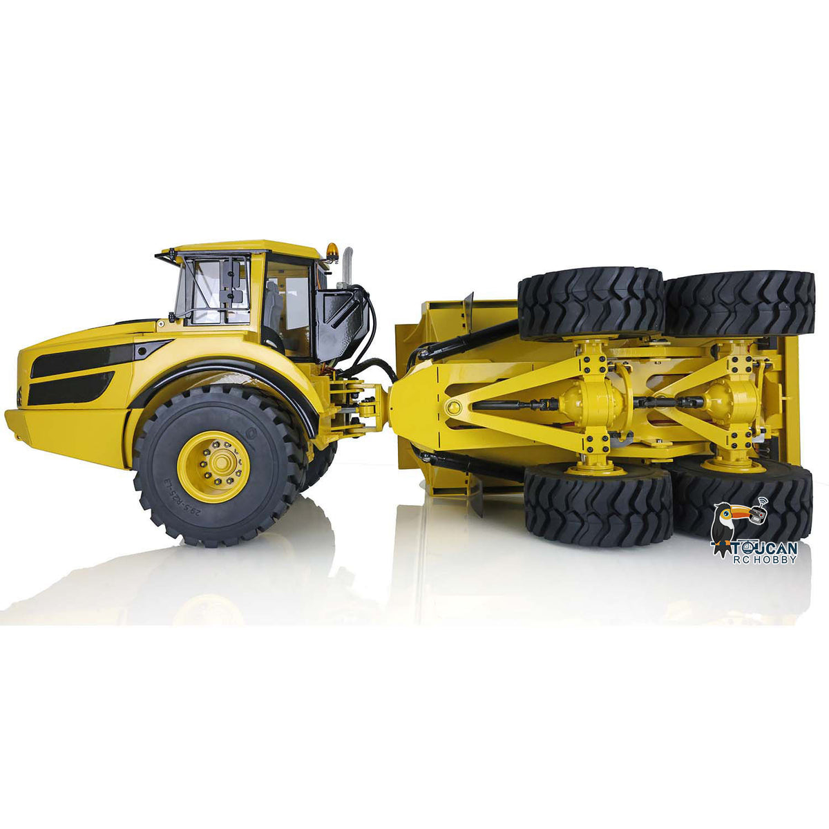 €120 OFF 11.11 BIG SALE XDRC 1/14 6*6 Metal Hydraulic Lifting RC Articulated Truck Dumper Tipper RTR MODEL