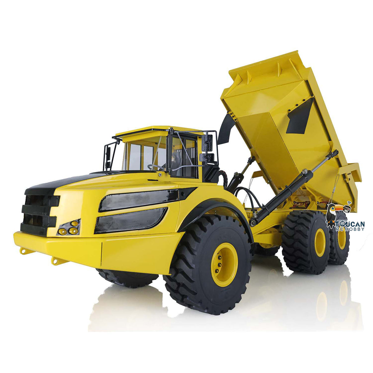 €120 OFF 11.11 BIG SALE XDRC 1/14 6*6 Metal Hydraulic Lifting RC Articulated Truck Dumper Tipper RTR MODEL