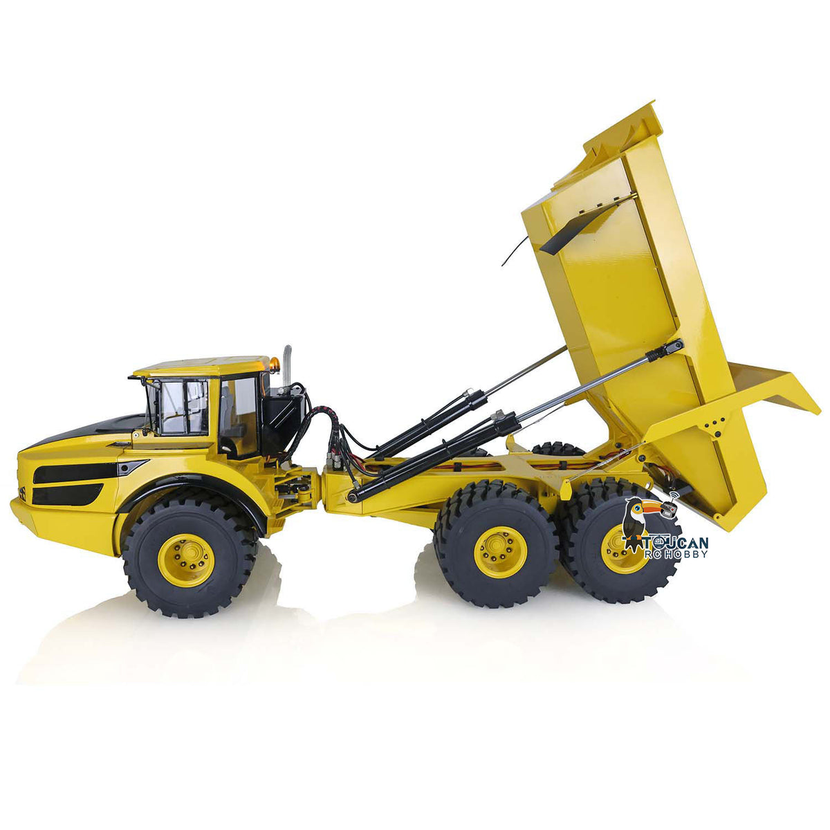 €120 OFF 11.11 BIG SALE XDRC 1/14 6*6 Metal Hydraulic Lifting RC Articulated Truck Dumper Tipper RTR MODEL