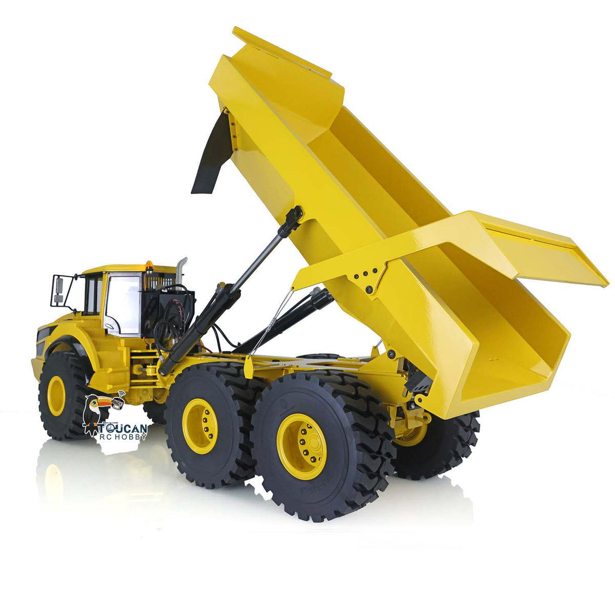 €120 OFF 11.11 BIG SALE XDRC 1/14 6*6 Metal Hydraulic Lifting RC Articulated Truck Dumper Tipper RTR MODEL