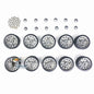 1Set Metal Road Wheels With Bearings Caps for 1/16 Henglong Soviet T34-85 RC Tank 3909 Remote Control Model Accessories