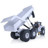 1/14 Metal 6x6 Hydraulic RC Articulated Truck Remote Control Tipper Dumper Model Motor ESC Lights Cylinder Construction Vehicle A40G