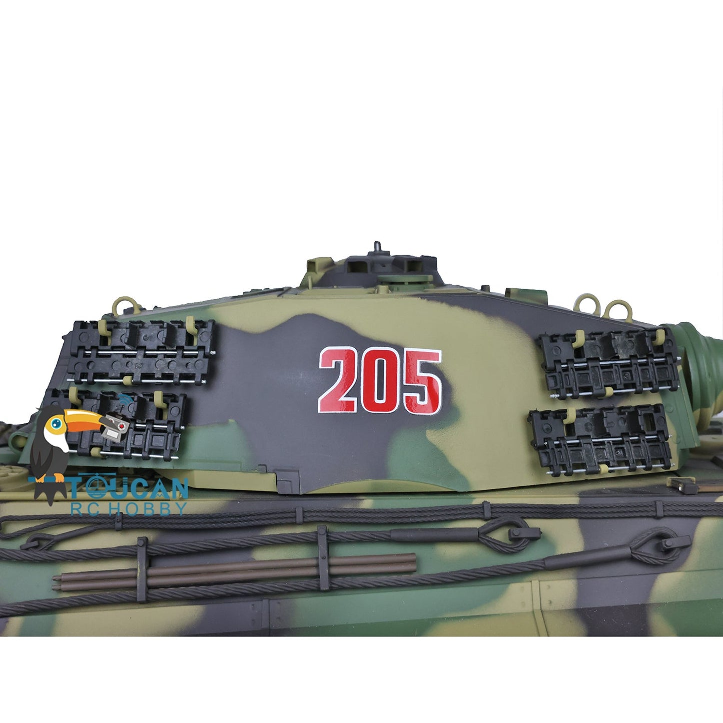 Henglong 1/16 TK7.0 Promotion German King Tiger Henschel RTR RC Tank 3888A 360 Degrees Turret Smoke BB IR Metal Barrel Tracks Sprockets Idlers Wheels Gearbox