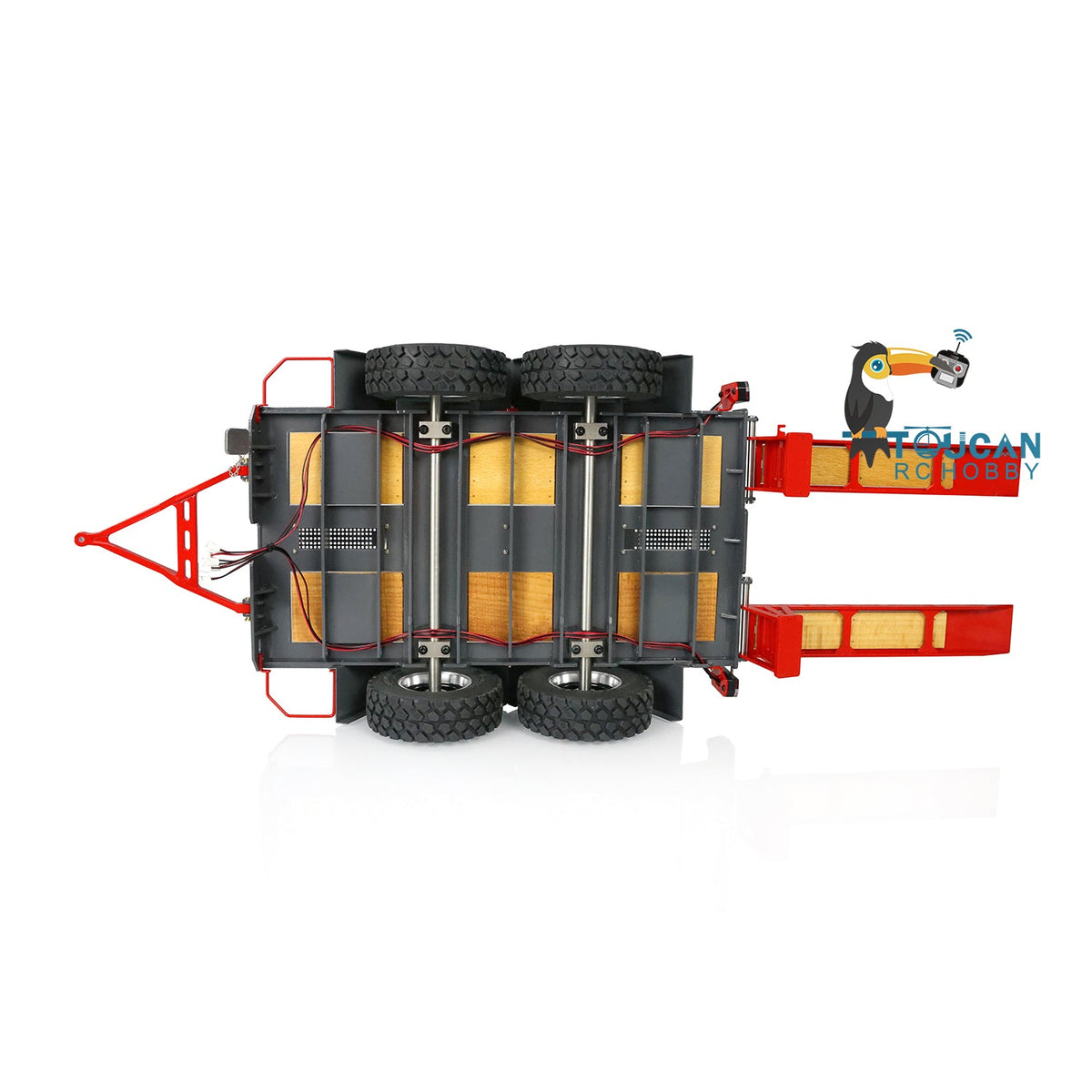 TOUCAN RC HOBBY Metal Trailer Plate for 1/14 LESU Aoue-LT5H LT5 Wheeled Tracked Skid-Steer Loader Remote Control Hydraulic Model Car