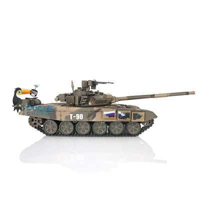Henglong 1/16 TK7.0 Plastic Russian T90 RTR RC Tank 3938 with 360 Degrees Turret Smoke Sound Light BB Infrared Combat
