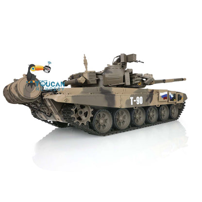 Henglong 1/16 TK7.0 Plastic Russian T90 RTR RC Tank 3938 with 360 Degrees Turret Smoke Sound Light BB Infrared Combat