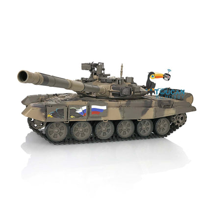 Henglong 1/16 TK7.0 Plastic Russian T90 RTR RC Tank 3938 with 360 Degrees Turret Smoke Sound Light BB Infrared Combat