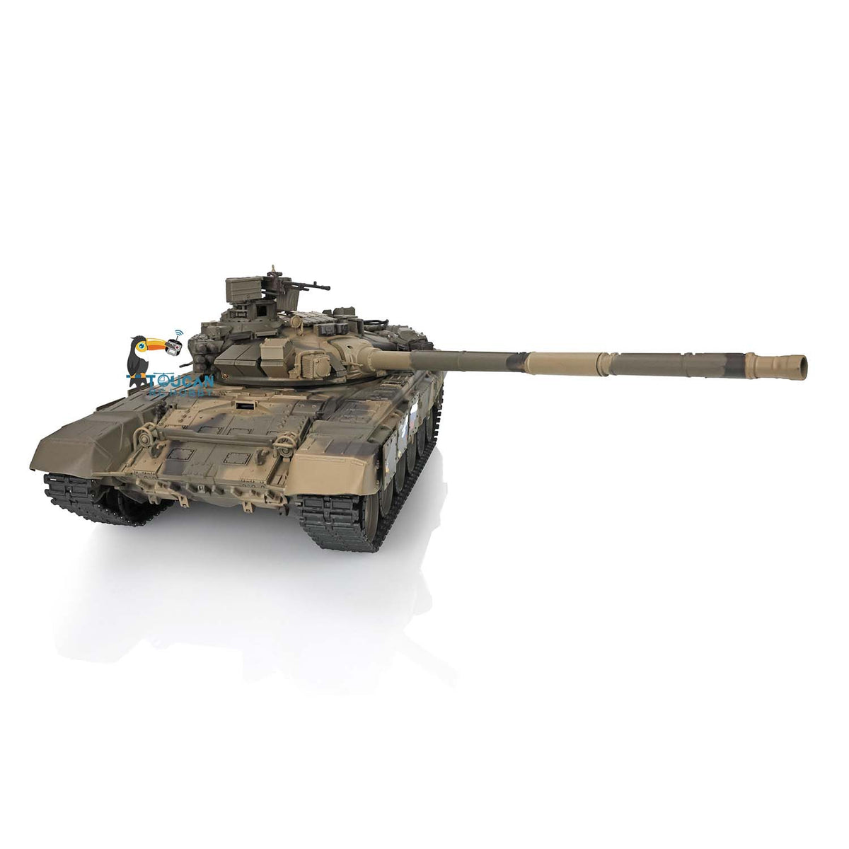 Henglong 1/16 TK7.0 Plastic Russian T90 RTR RC Tank 3938 with 360 Degrees Turret Smoke Sound Light BB Infrared Combat