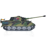 Free Fast Shipping Henglong 1/16 7.0 Customized King Tiger RC Tank 3888A Metal Wheels Barrel Recoil BB Shooting Military Model