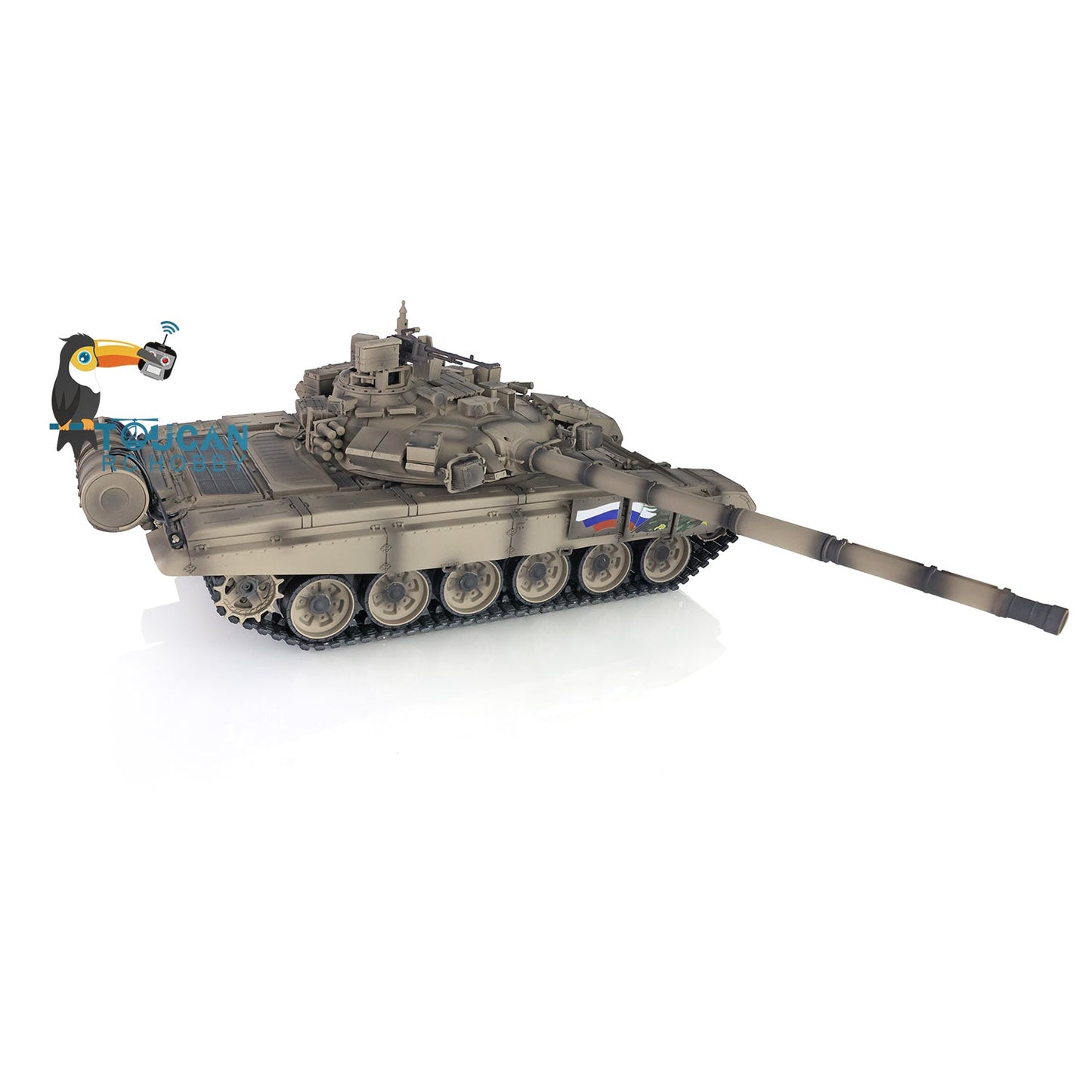 Henglong 1/16 TK7.0 Profession Russia T90 3938 RTR RC Tank with 360 Degrees Turret BB IR Smoke Metal Tracks Sprockets Idlers Road Wheels Gearbox