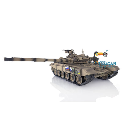 Verbesserter Henglong 1/16 TK7.0 Russischer T90, fahrbereit, funkgesteuerter Panzer, 3938 Metallketten, Kettenräder, Leiträder, Rauchgeräusche
