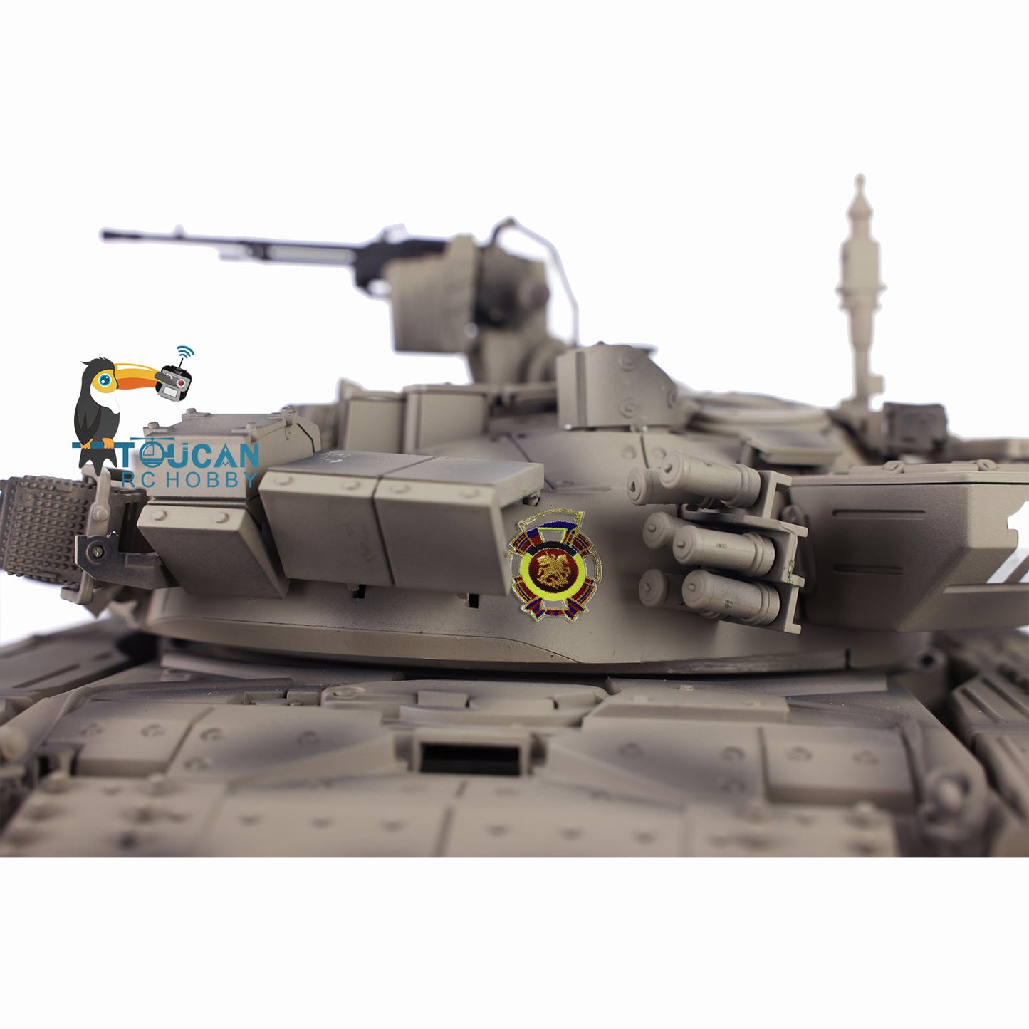 Verbesserter Henglong 1/16 TK7.0 Russischer T90, fahrbereit, funkgesteuerter Panzer, 3938 Metallketten, Kettenräder, Leiträder, Rauchgeräusche