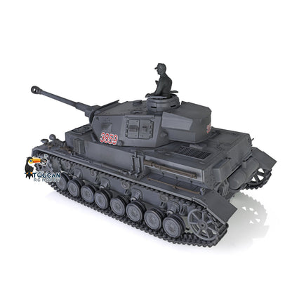Henglong 1/16 TK7.0 Promotion 3859 German Panzer IV F2 RTR RC Tank IR BB 360 Degrees Turret Smoke Metal Barrel Tracks Sprockets Idlers Road Wheels Gearbox