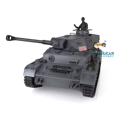 2,4 GHz Henglong 1/16 TK7.0 Kunststoff Panzer IV F2 RC RTR Modellpanzer 3859 mit Stahlgetriebe, 360-Grad-Turm, Rauch-Soundtracks, FPV