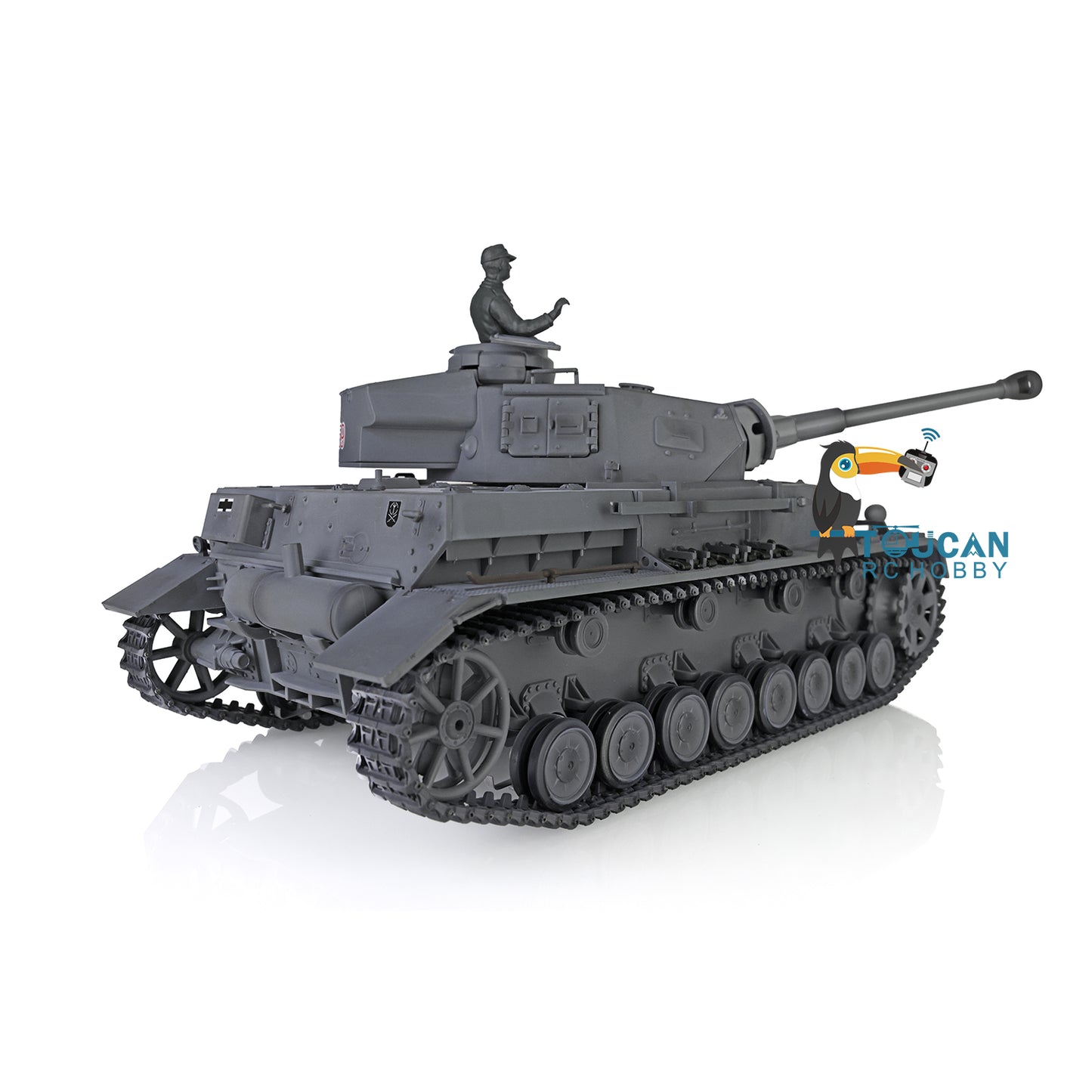 2,4 GHz Henglong 1/16 TK7.0 Kunststoff Panzer IV F2 RC RTR Modellpanzer 3859 mit Stahlgetriebe, 360-Grad-Turm, Rauch-Soundtracks, FPV