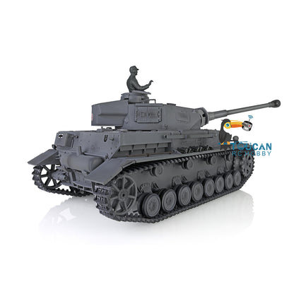 2,4 GHz Henglong 1/16 TK7.0 Kunststoff Panzer IV F2 RC RTR Modellpanzer 3859 mit Stahlgetriebe, 360-Grad-Turm, Rauch-Soundtracks, FPV
