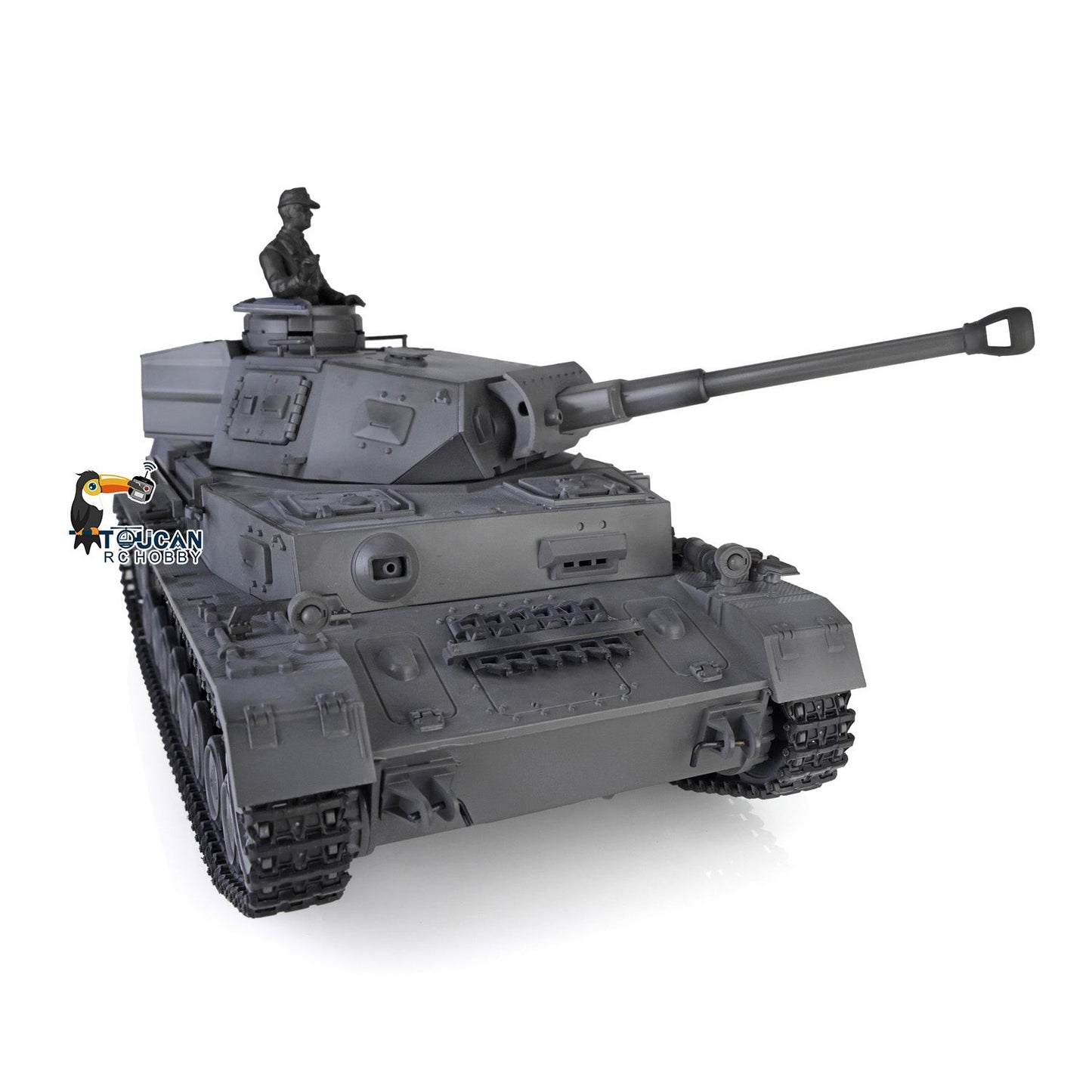 Henglong 1/16 TK7.0 Plastic German Panzer IV F2 3859 RTR RC Tank Model Infrared Combat BB Pivot Steering Smoke Unit Metal Barrel