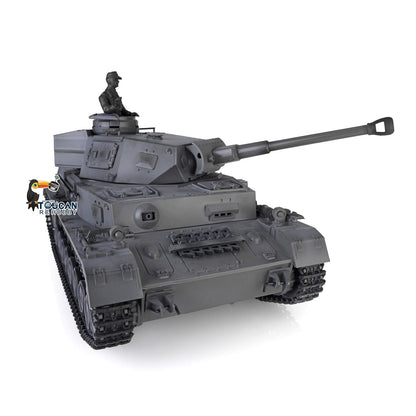 Henglong 1/16 TK7.0 Plastic German Panzer IV F2 3859 RTR RC Tank Model Infrared Combat BB Pivot Steering Smoke Unit Metal Barrel