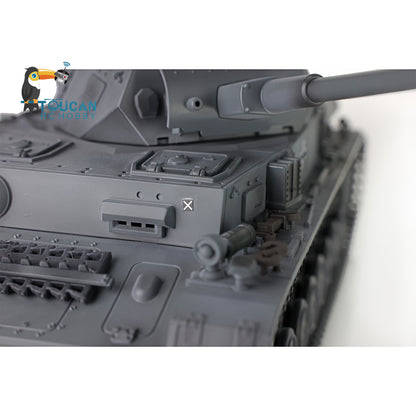 2,4 GHz Henglong 1/16 TK7.0 Kunststoff Panzer IV F2 RC RTR Modellpanzer 3859 mit Stahlgetriebe, 360-Grad-Turm, Rauch-Soundtracks, FPV