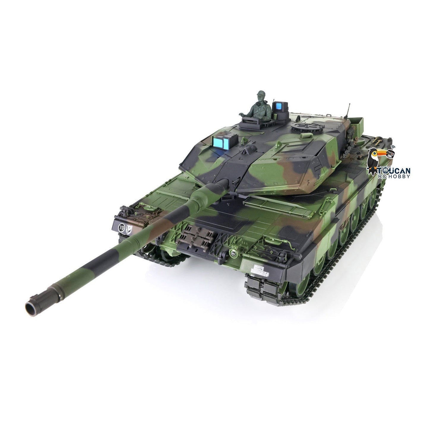 Henglong 2.4G 1/16 TK7.0 Plastic German Leopard2A6 RTR RC Tank Model 3889 BB Infrared Combat Smoke Light Sound System Metal Barrel