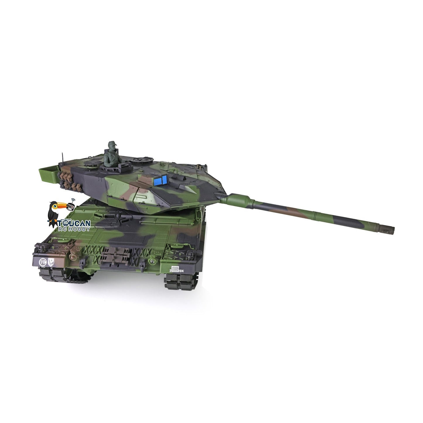 Henglong 2.4G 1/16 TK7.0 Plastic German Leopard2A6 RTR RC Tank Model 3889 BB Infrared Combat Smoke Light Sound System Metal Barrel