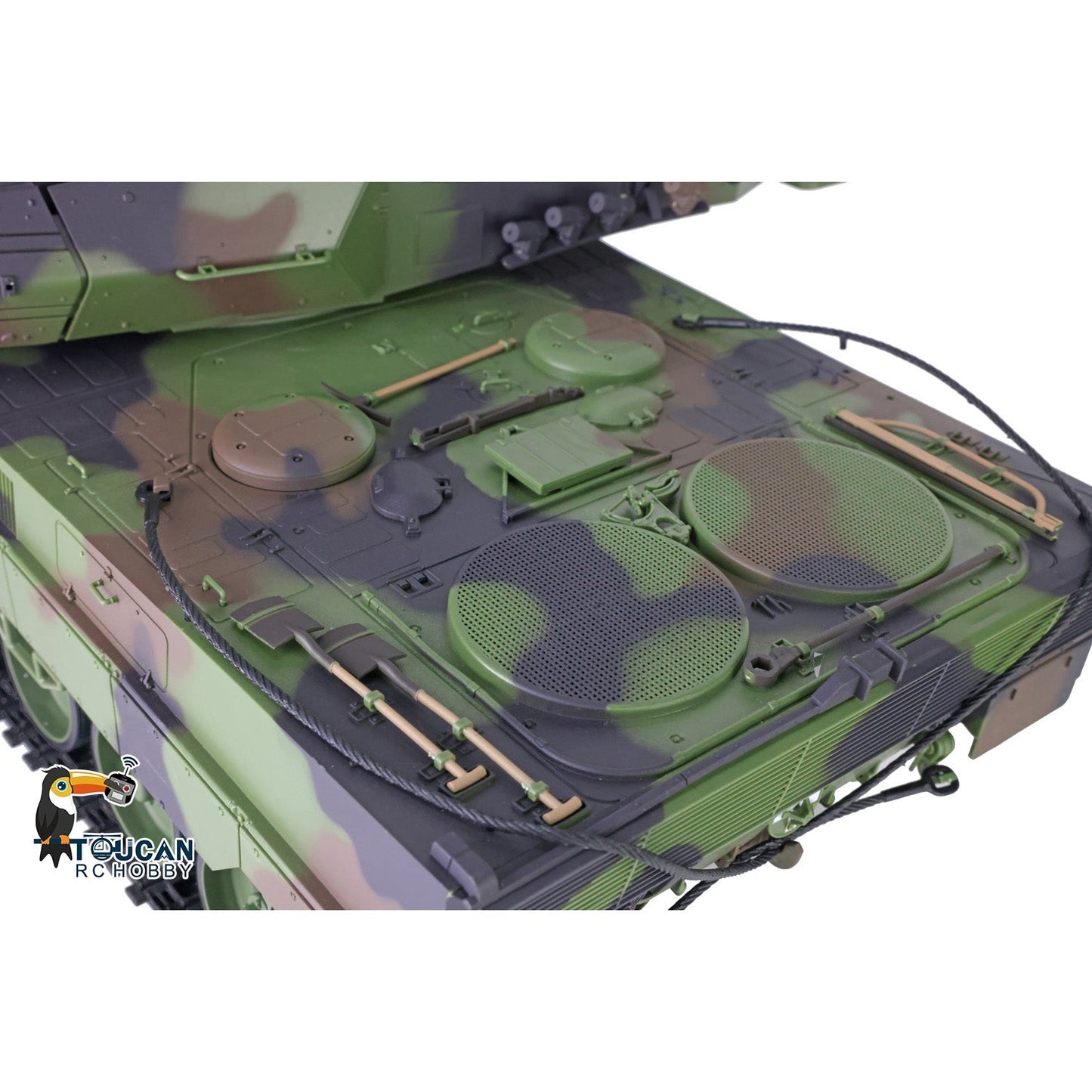 IN Stock Henglong 1/16 TK7.0 Plastic 3889 Leopard2A6 RTR RC Tank 360 Degrees Turret BB Infrared Combat Smoke Sound Light Metal Barrel