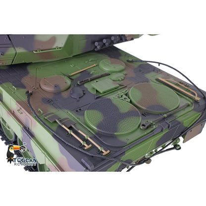 IN Stock Henglong 1/16 TK7.0 Plastic 3889 Leopard2A6 RTR RC Tank 360 Degrees Turret BB Infrared Combat Smoke Sound Light Metal Barrel