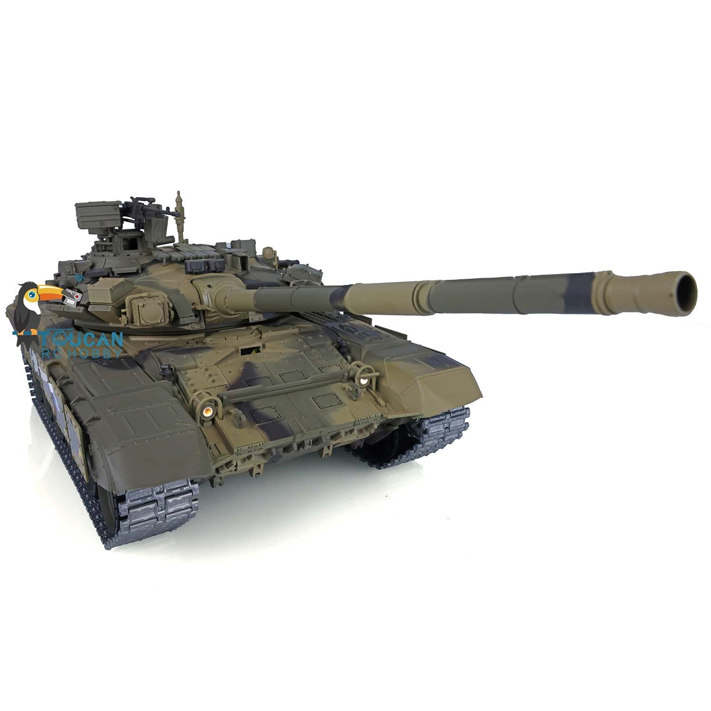 Henglong 1/16 TK7.0 Plastic Russian T90 RTR RC Tank 3938 with Steel Gearbox Metal Barrel Recoil 360 Degrees Turret BB Unit Infrared Combat