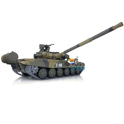 Henglong 1/16 TK7.0 Promotion Russia T90 RTR RC Tank 3938 with 360 Degrees Turret Red Eyes BB IR Smoke Metal Idlers Sprockets Wheels