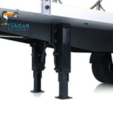 Fast Free Shipping TOUCAN 1/14 2Axle RC Tractor Flatbed Semi Trailer Truck for DIY Mode Simulation Vehicle
