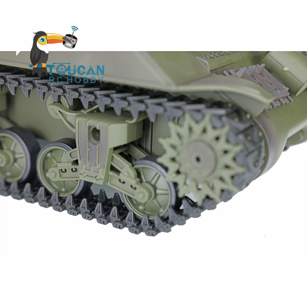 Henglong 2.4G 1/16 TK7.0 Plastic USA M4A3 Sherman 3898 RTR RC Tank with Barrel Recoil BB Infrared Combat Smoke Light Sound Metal Barrel