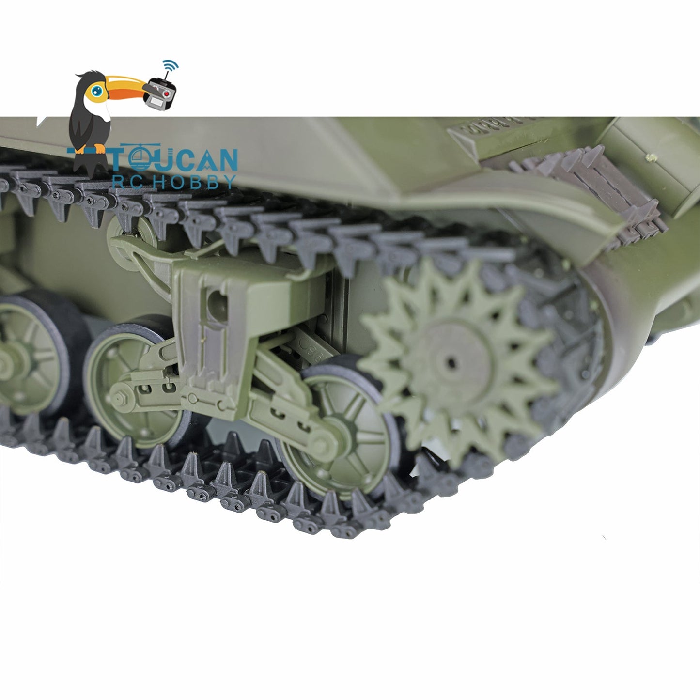 Henglong 1/16 2.4G TK7.0 Plastic USA M4A3 Sherman 3898 RTR RC Tank 360 Degrees Turret Infrared Combat BB Smoke Metal Barrel