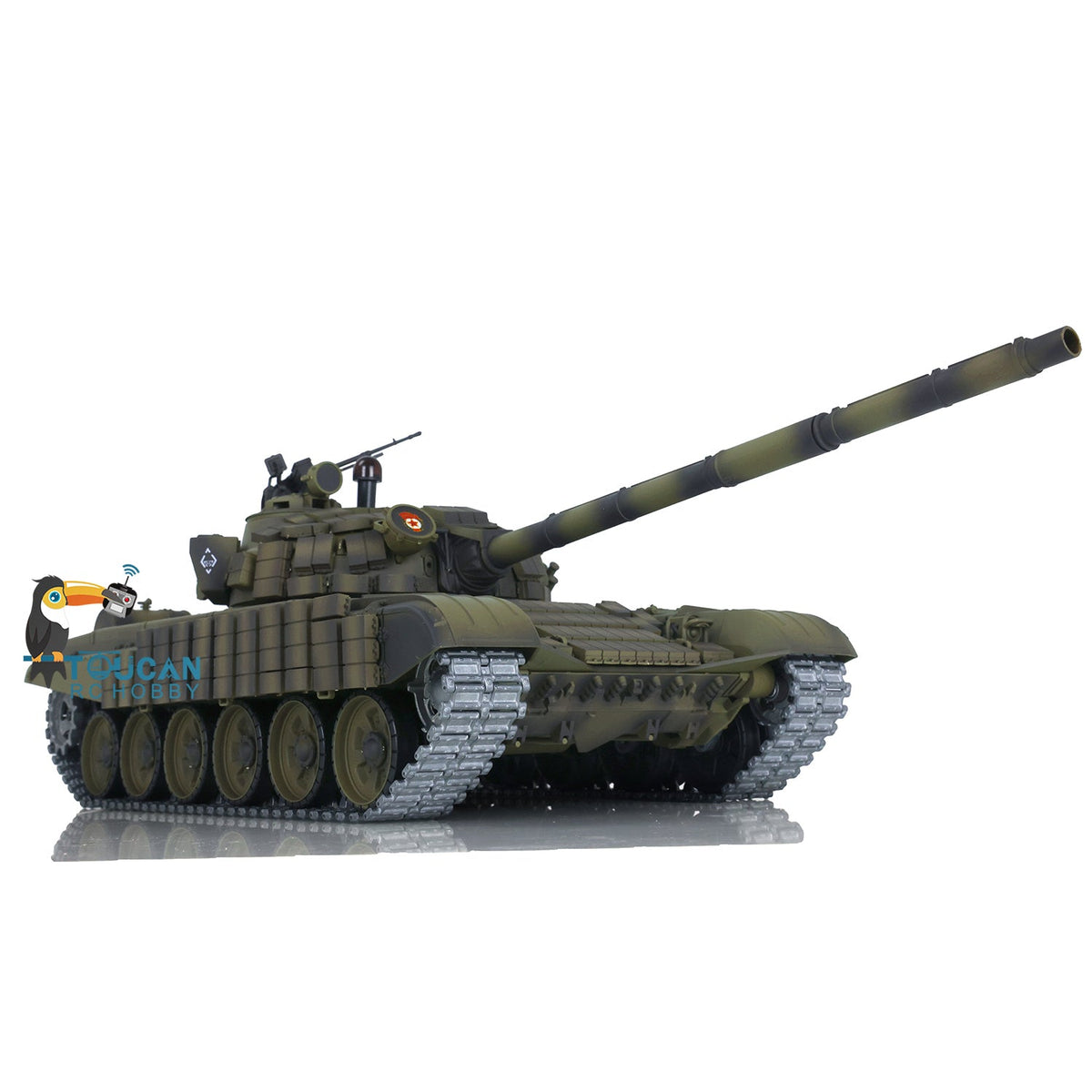 Henglong 1/16 TK7.0 Promotion Metal Russian T72 3939 RTR RC Tank with Armor FPV 360 Degrees Turret BB IR Smoke Metal Sprockets Wheels Tracks Steel Gearbox