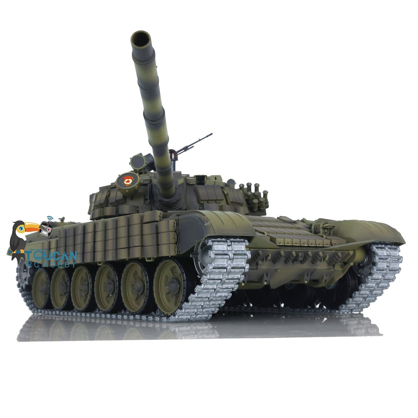 Henglong 1/16 TK7.0 Promotion Metal Russian T72 3939 RTR RC Tank with Armor FPV 360 Degrees Turret BB IR Smoke Metal Sprockets Wheels Tracks Steel Gearbox