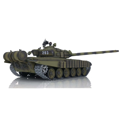 Henglong 1/16 TK7.0 Promotion 3939 Russian T72 RTR RC Tank with Armored BB IR Smoke 360 Degrees Turret Metal Gearbox Tracks Sprockets Idlers Wheels
