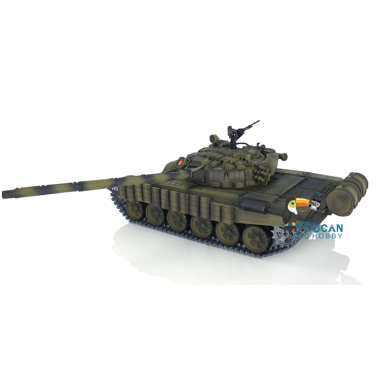 2,4 GHz Henglong Fernbedienung Ready To Run Maßstab 1/16 TK7.0 BB IR T72 Tank 3939 Metallketten Kettenräder Leiträder Rauch Sound
