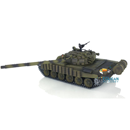 Henglong 1/16 TK7.0 Russia T72 RTR RC Tank 3939 with Red Eyes Armor 360 Degrees Turret BB IR Smoke Metal Tracks Gearbox Sprockets Idlers Wheels