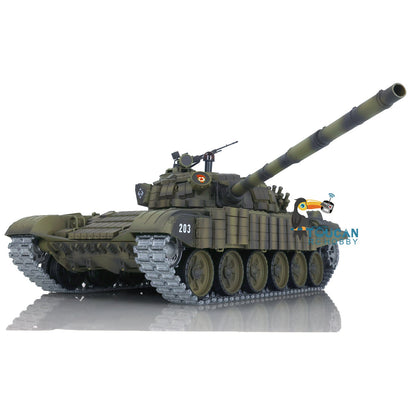 Henglong 1/16 TK7.0 Promotion Metal Russian T72 3939 RTR RC Tank with Armor FPV 360 Degrees Turret BB IR Smoke Metal Sprockets Wheels Tracks Steel Gearbox