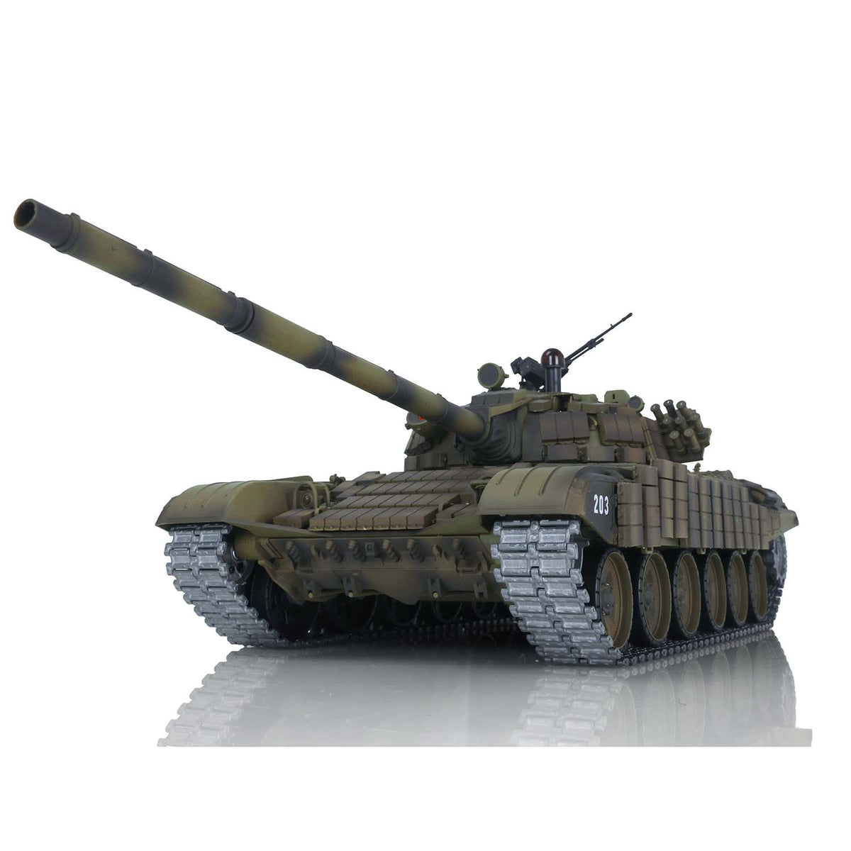 Henglong 1/16 TK7.0 Promotion 3939 Russian T72 RTR RC Tank with Armored BB IR Smoke 360 Degrees Turret Metal Gearbox Tracks Sprockets Idlers Wheels