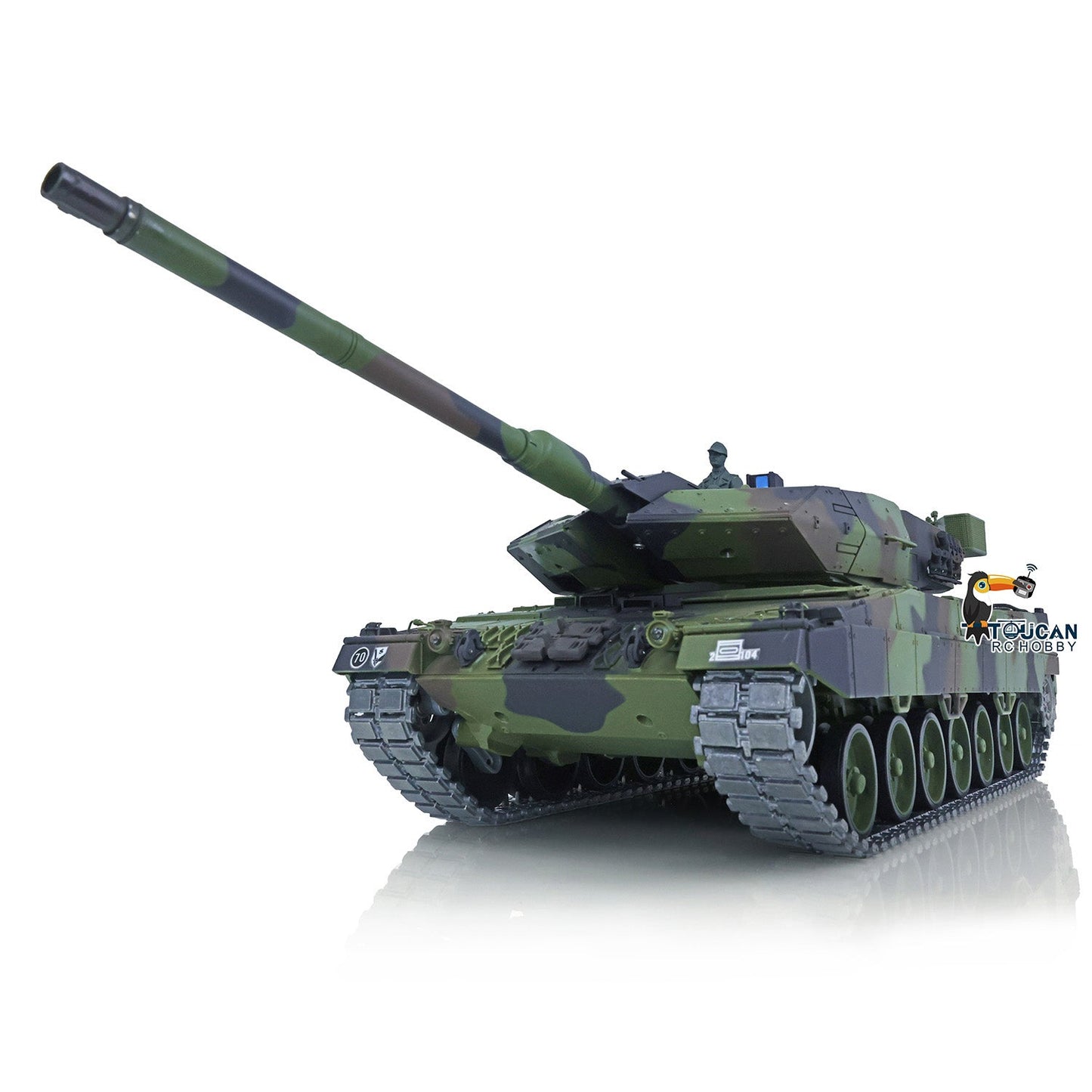Henglong 1/16 TK7.0 German King Tiger 3888A German Leopard2A6 3889 RTR RC Tank Barrel Recoil BB IR Smoke Metal Idlers Sprockets Wheels Tracks