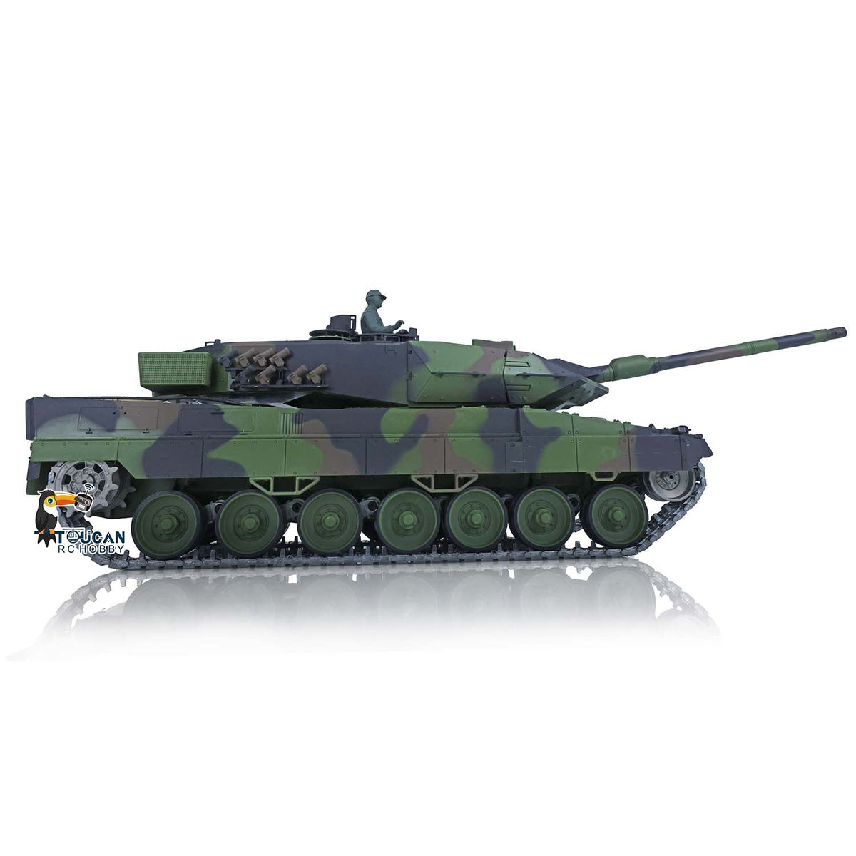 Henglong 1/16 TK7.0 German King Tiger 3888A German Leopard2A6 3889 RTR RC Tank Barrel Recoil BB IR Smoke Metal Idlers Sprockets Wheels Tracks
