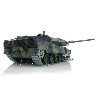 Henglong 1/16 TK7.0 Promotion German Leopard2A6 RTR RC Tank 3889 with 360 Degrees Turret Barrel Recoil Smoke BB IR Metal Tracks Sprockets Idlers Wheels Gearbox