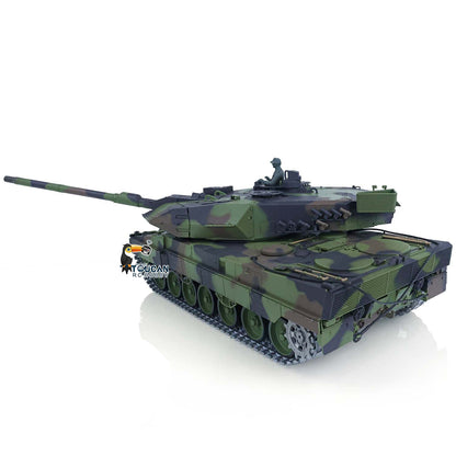 Henglong 1/16 TK7.0 German King Tiger 3888A German Leopard2A6 3889 RTR RC Tank Barrel Recoil BB IR Smoke Metal Idlers Sprockets Wheels Tracks