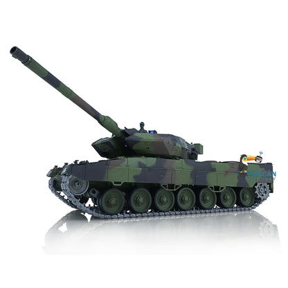 2,4G Henglong 1/16 Maßstab TK7.0 Upgrade FPV Leopard2A6 RC RTR Tank 3889 360 Barrel Rückstoß Metallketten Kettenräder Leiträder