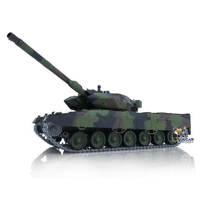 Henglong 1/16 TK7.0 Leopard2A6 RTR RC Tank 3889 with 360 Degrees Turret BB Infrared Combat Smoke Metal Tracks Sprockets Idlers Wheels