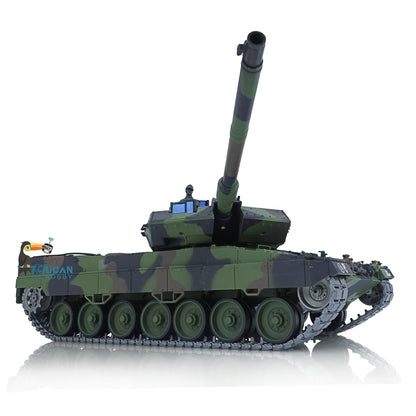 2,4G Henglong 1/16 Maßstab TK7.0 Upgrade FPV Leopard2A6 RC RTR Tank 3889 360 Barrel Rückstoß Metallketten Kettenräder Leiträder