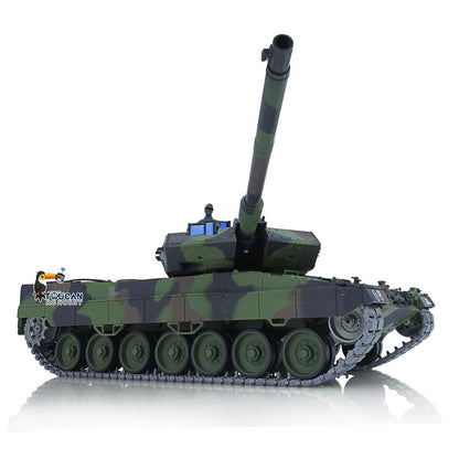 Henglong 1/16 TK7.0 Leopard2A6 RTR RC Tank 3889 with 360 Degrees Turret BB Infrared Combat Smoke Metal Tracks Sprockets Idlers Wheels