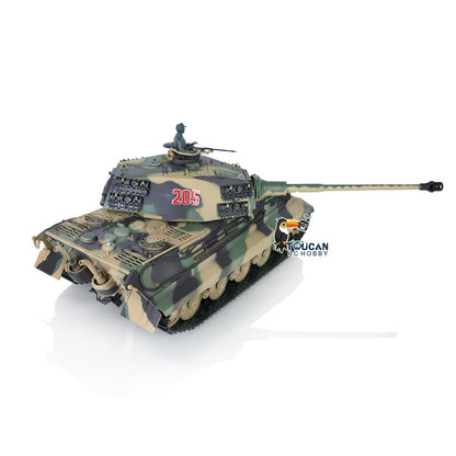 Henglong 1/16 TK7.0 Plastic German King Tiger Henschel 3888A RTR RC Tank with Barrel Recoil Infrared Combat BB Smoke Unit Sound Light