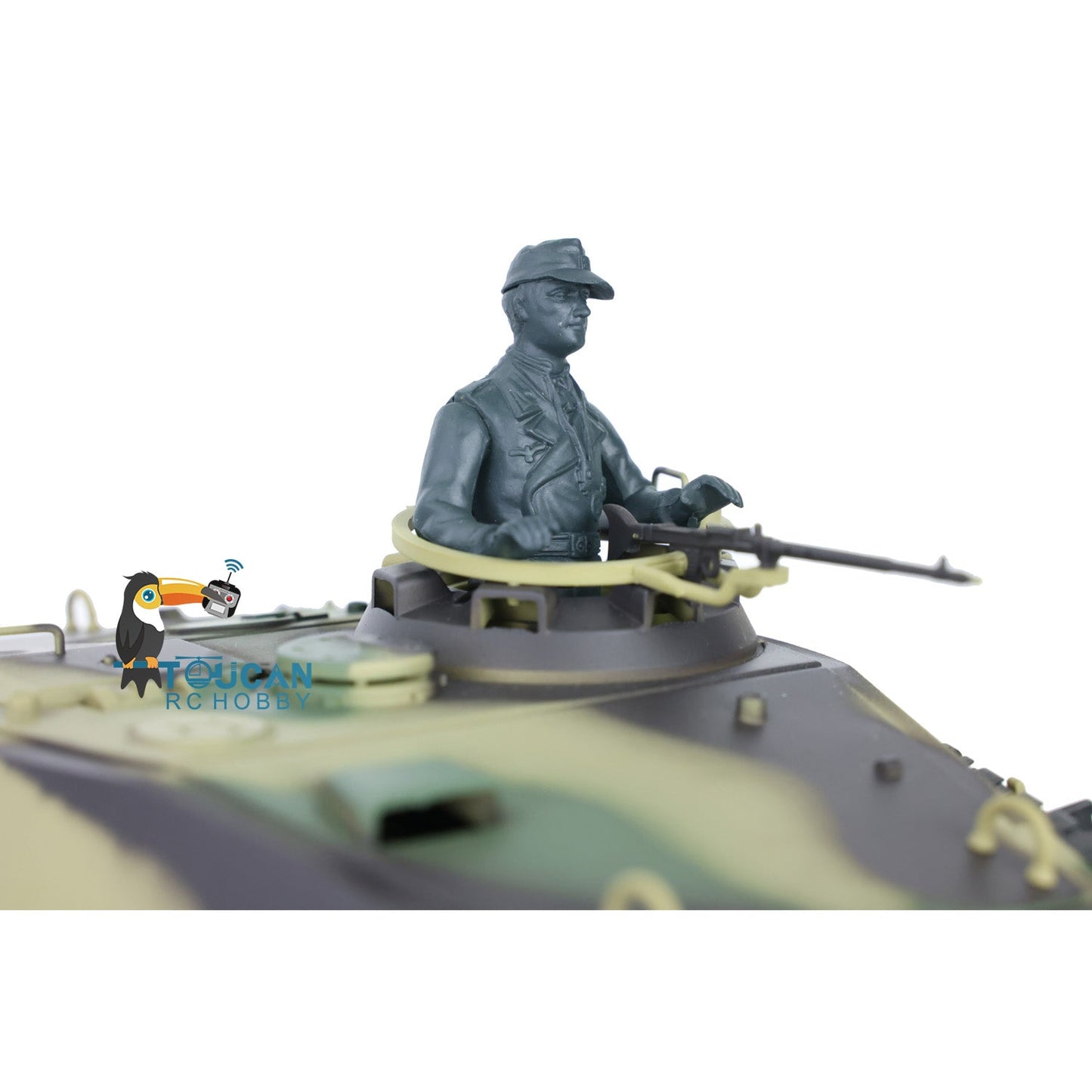 Henglong 1/16 TK7.0 Plastic German King Tiger RTR RC Tank 3888A with 360 Degrees Turret Barrel Recoil Infrared Combat BB Metal Barrel Steel Gearbox
